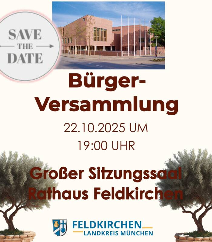 Bürgerversammlung Einladung Plakat