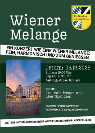 Einladung zum Weihnachtskonzert der Blaskapelle