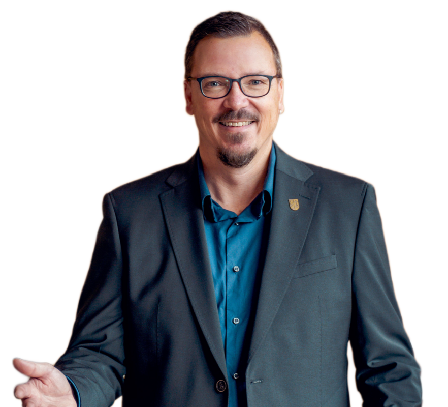 Bürgermeister Andreas Janson begrüßt alle Feldkirchner Bürger