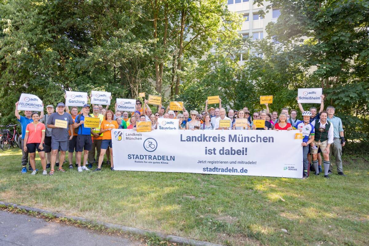 Auftaktveranstaltung Stadtradeln mit allen Teilnehmern